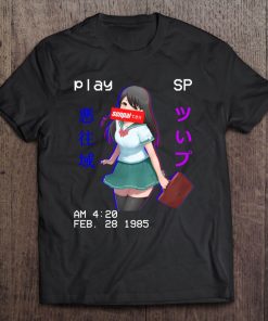 Senpai Otaku Vaporwave Japanese Aesthetic Retro 80S 90S Tee