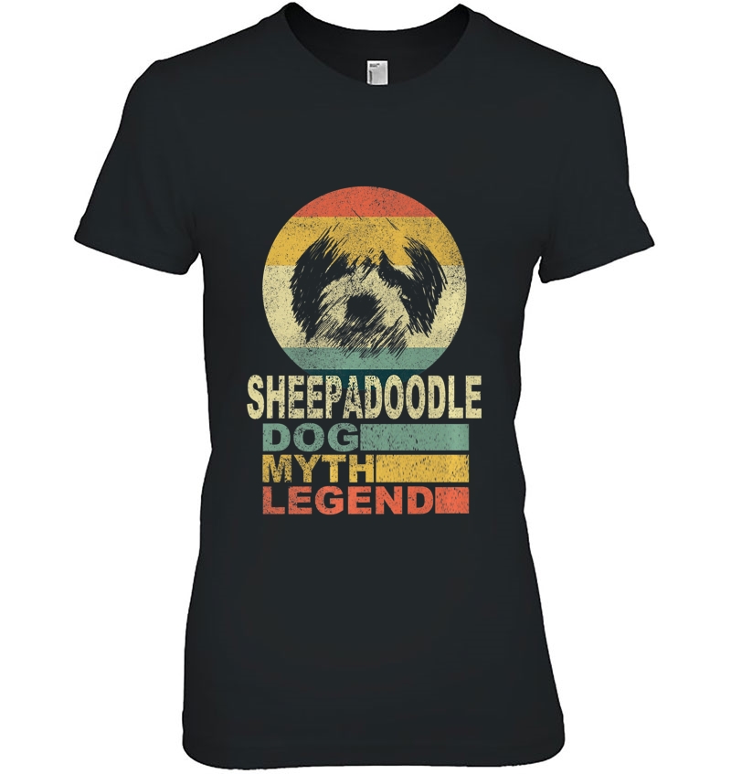 Sheepadoodle Dog Myth Legend Premium Hoodie