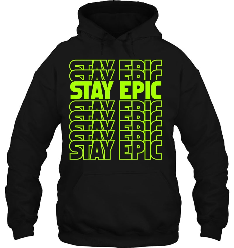 Stay Epic Lime Green Letter Stack Graphic Mugs