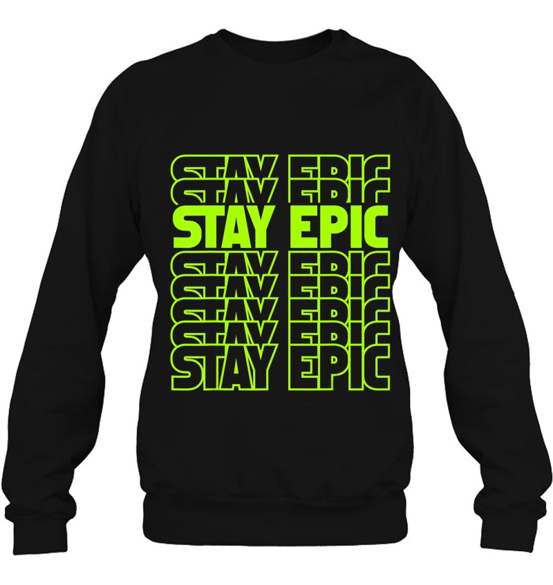 Stay Epic Lime Green Letter Stack Graphic Mugs