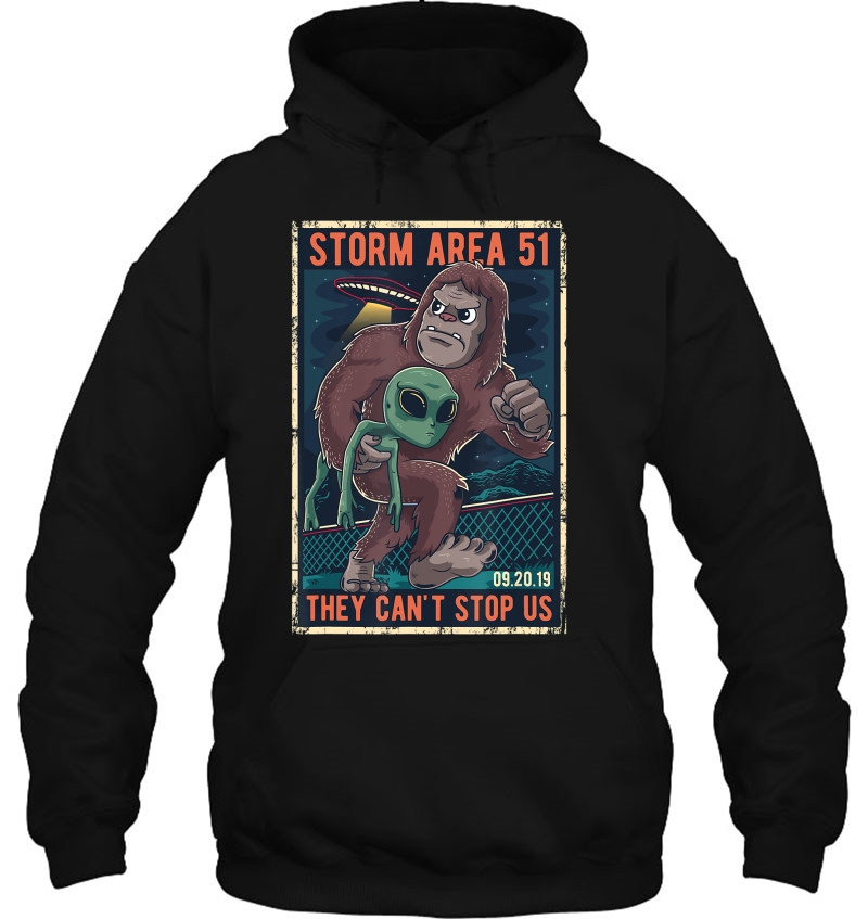 Storm Area 51 They Can't Stop Us All 5K Fun Run Bigfoot Gift Mugs