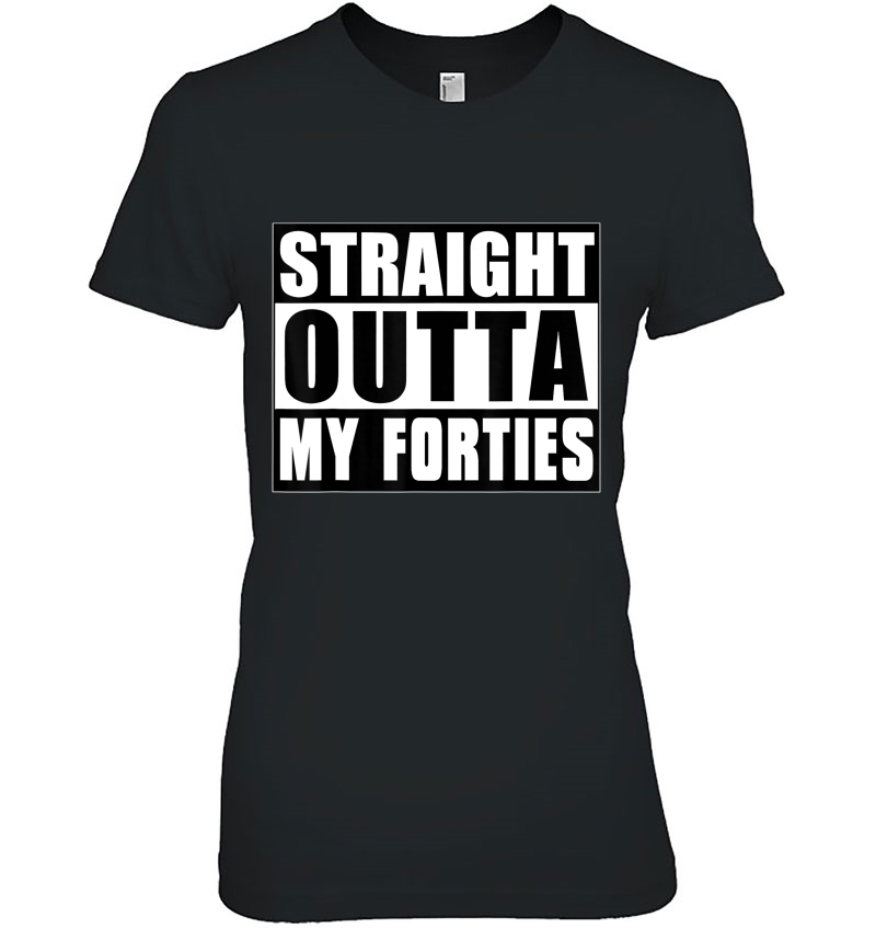 Straight Outta My Forties 50Th Classic Birthday Gift Hoodie