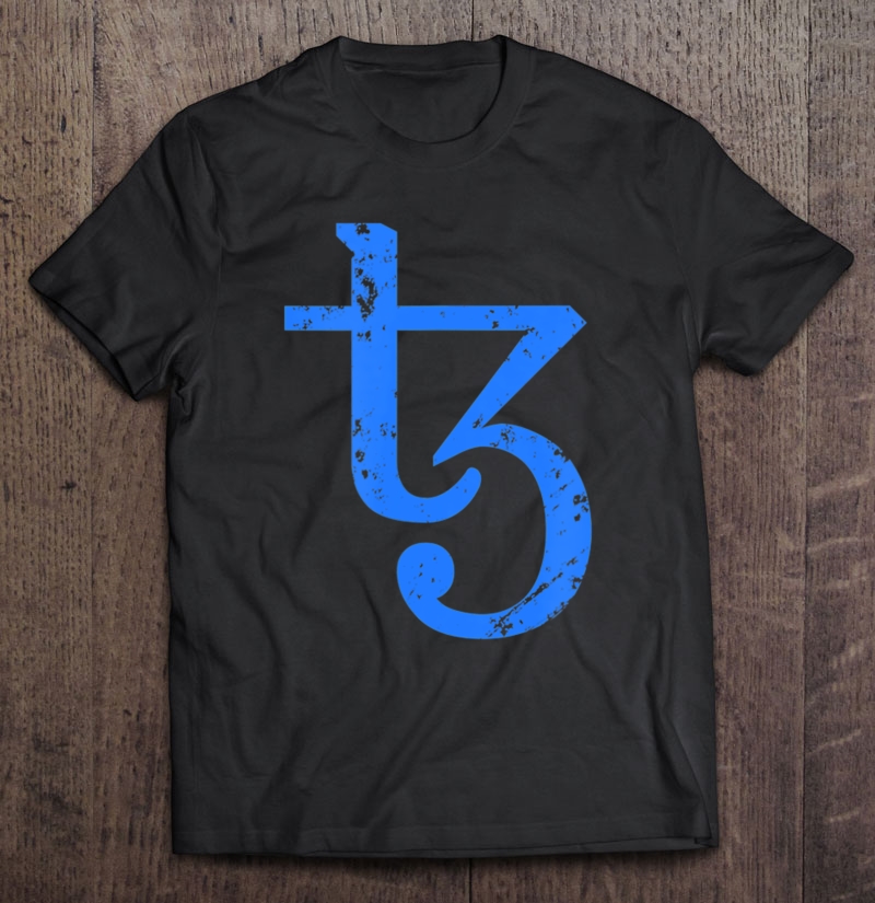 Tezos Xtz Cryptocurrency Crypto Blockchain Distressed Shirt