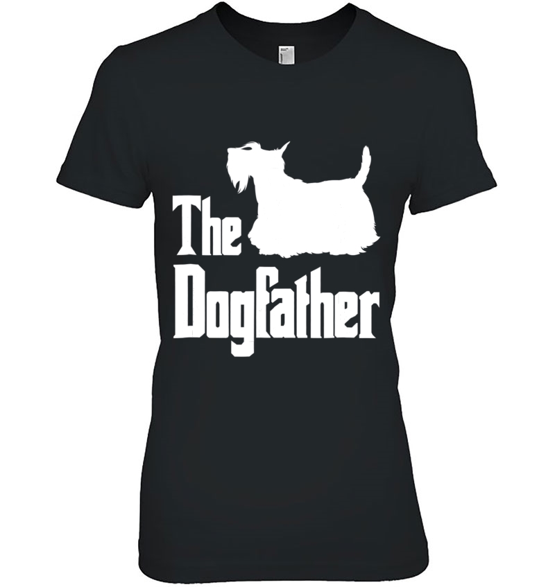 The Dogfather , Scottish Terrier Silhouette, Dog Gift Hoodie