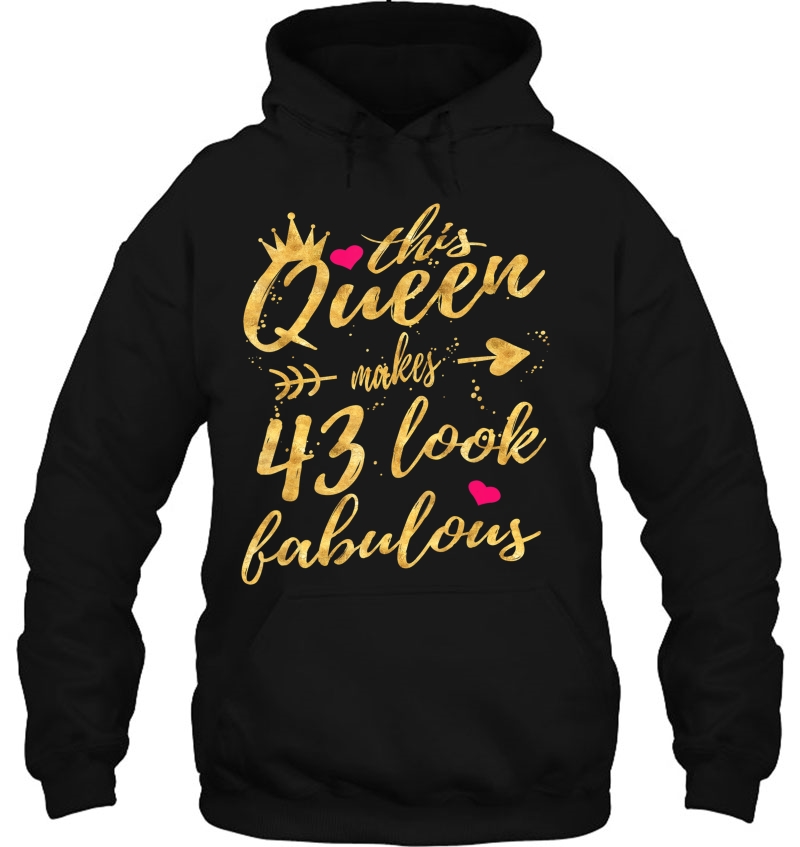 This Queen Makes 43 Look Fabulous 43Rd Birthday Shirt Women Mugs