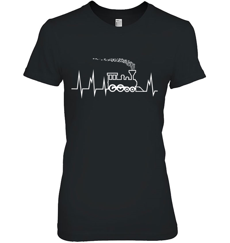 Train Locomotive Heartbeat Tee-Train Collectors Hoodie