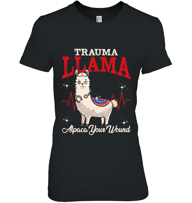 Trauma Llama Alpaca Your Wound Funny Medical Professional Hoodie