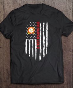 Uss Saipan Lha-2 American Flag Tee