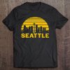 Vintage Seattle Washington Cityscape Retro Premium Tee