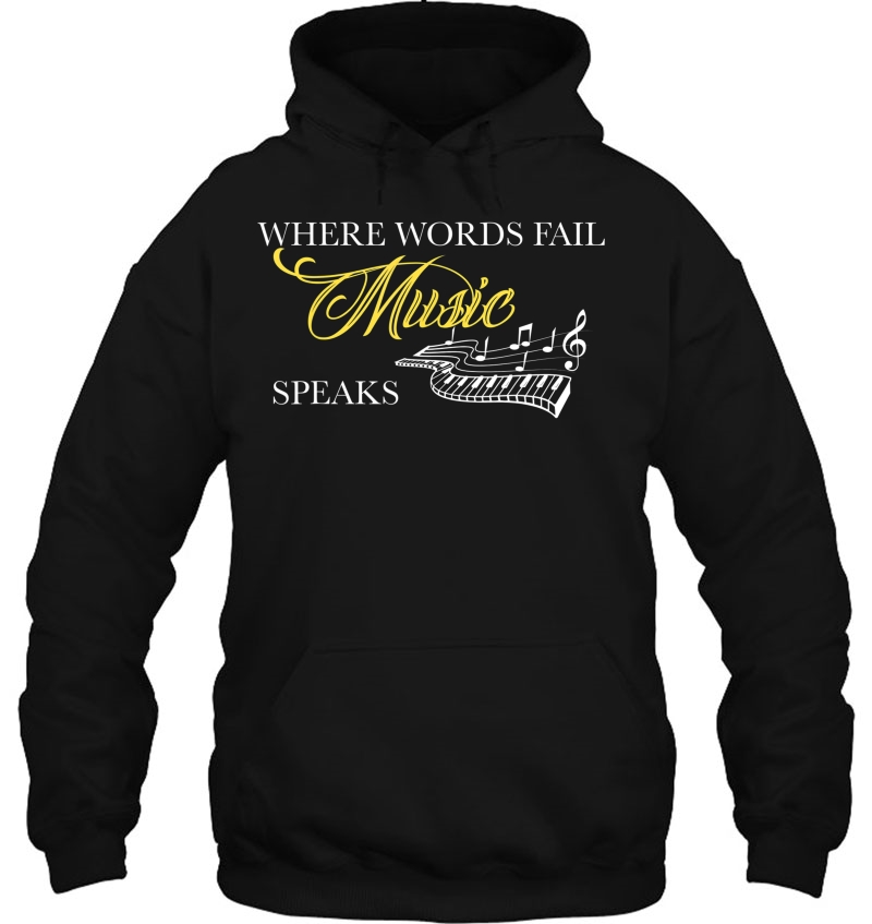 Where Words Fail Piano Keyboard Music Theme Gift Mugs