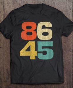 Womens 86 45 Impeach Trump Shirt Cool Retro Anti Trump Gift Tee