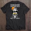 Caregiver Sassy Since Birth Salty By Choice Sugar Skull Sunset Version Tee