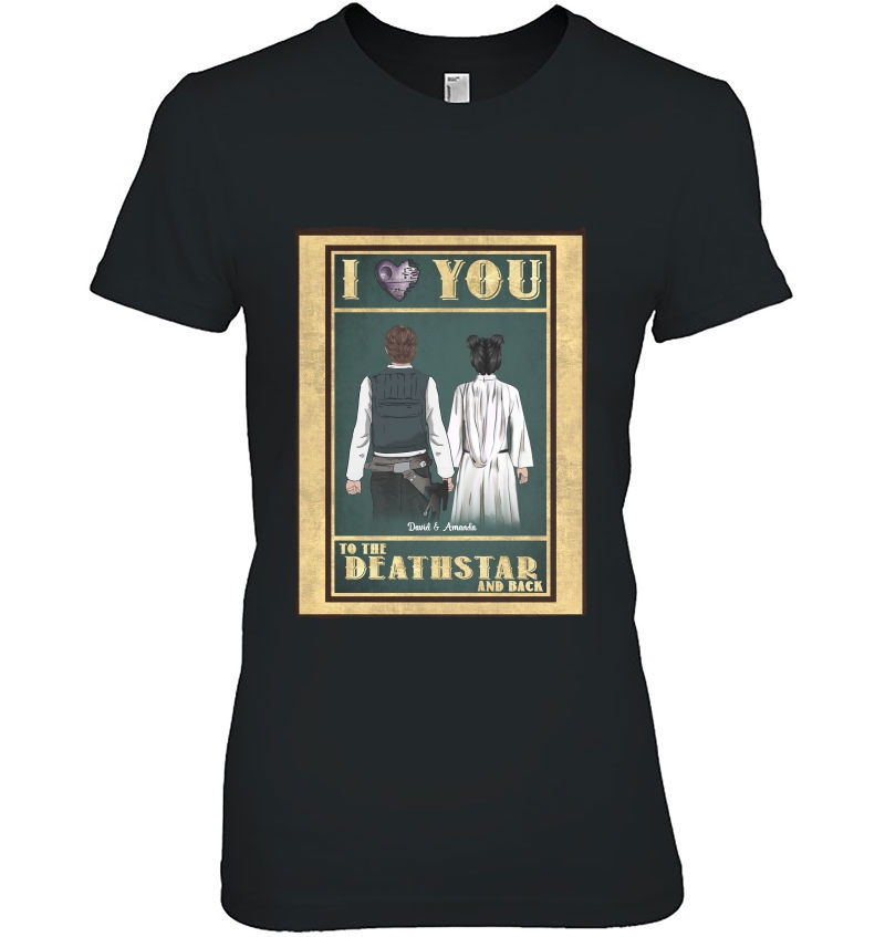 I Love You To The Death Star And Back Leia Organa And Anakin Skywalker Hoodie