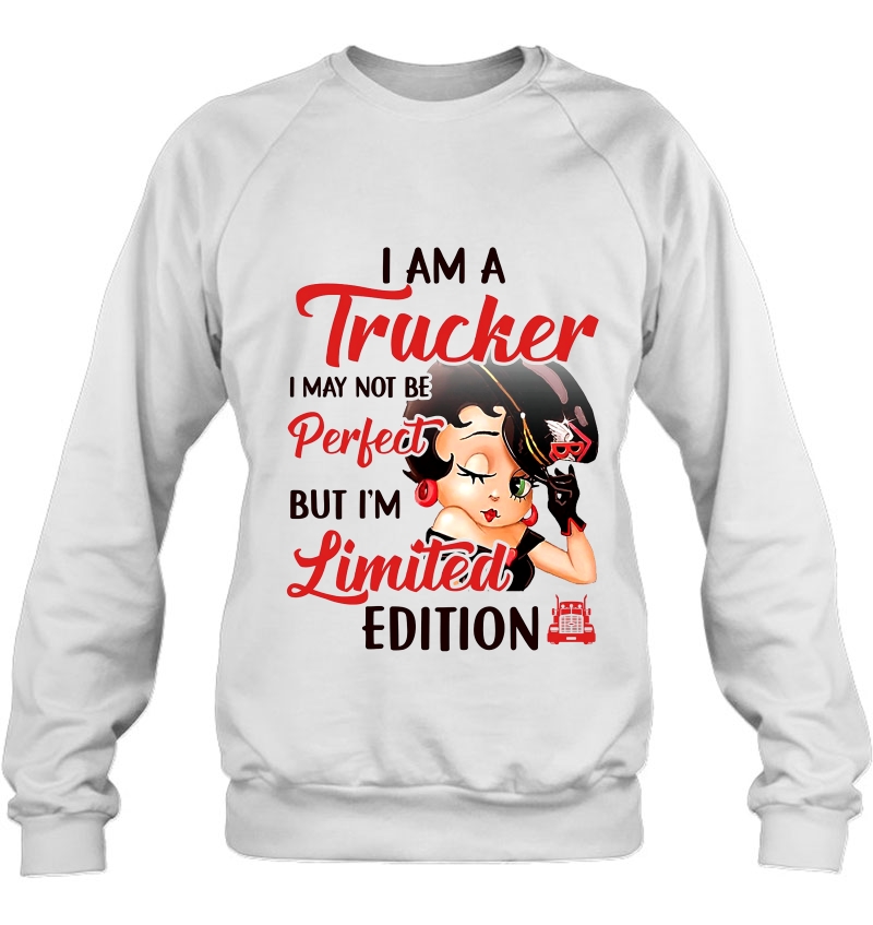 I Am A Trucker I May Not Be Perfect But I'm Limited Edition Betty Boop Version Mugs