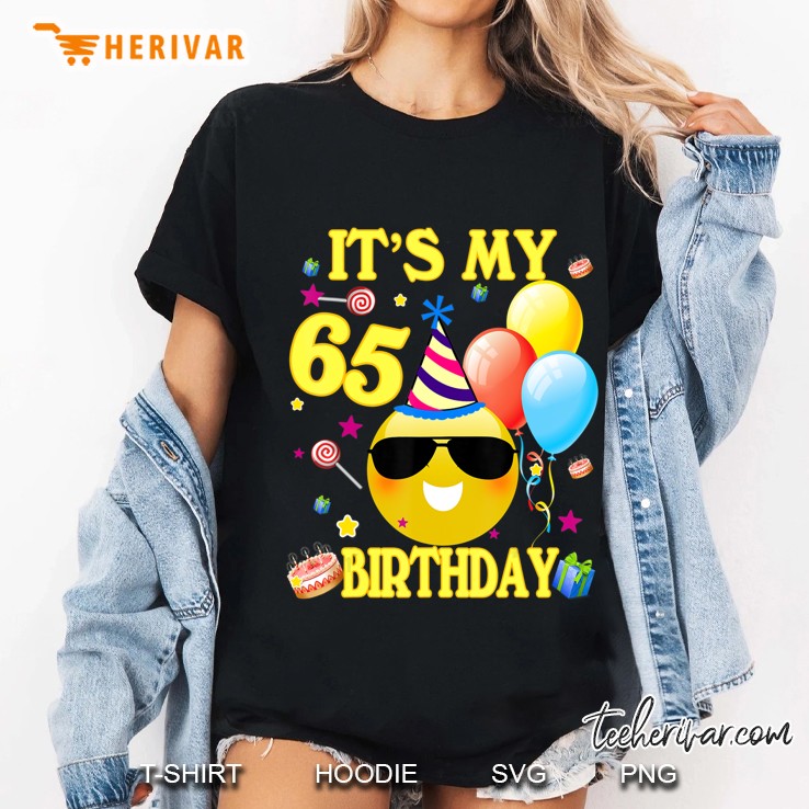 Cute Emoji 65 Years Old Shirt It