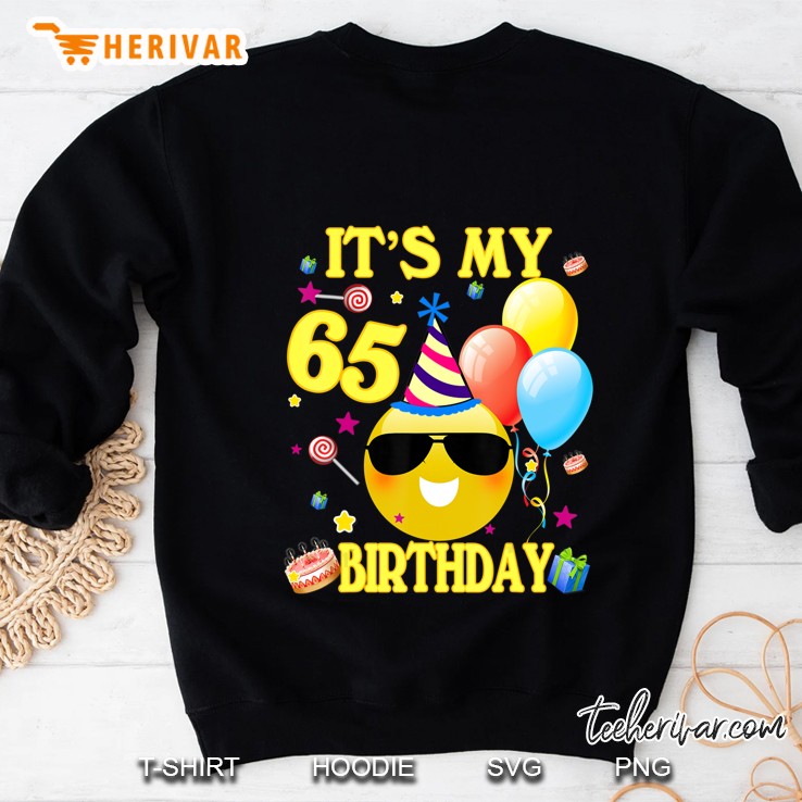 Cute Emoji 65 Years Old Shirt It