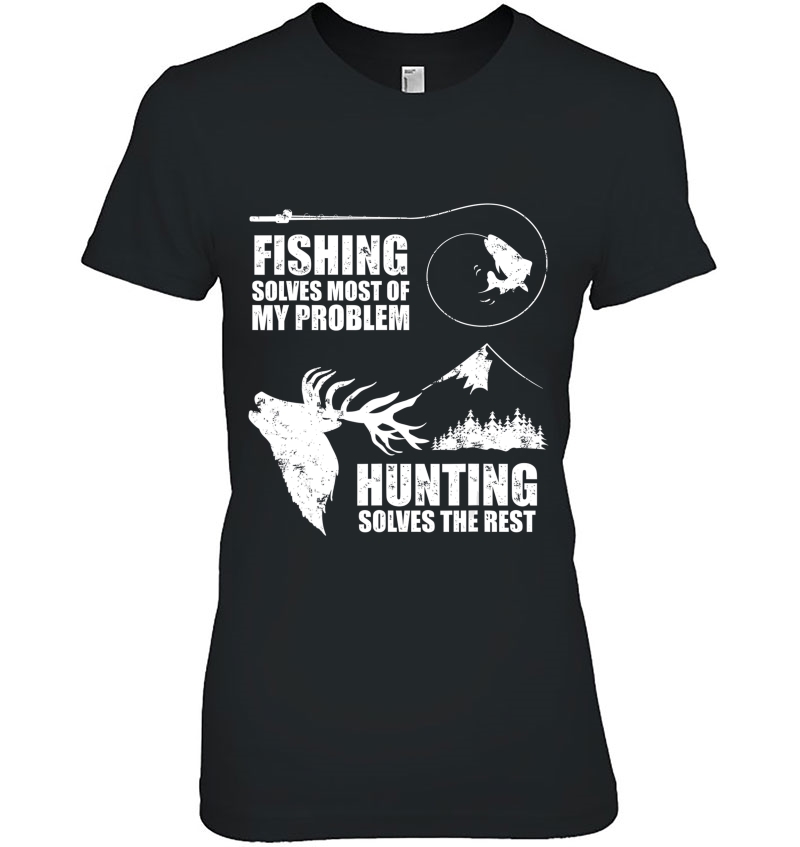 Fishing Hunting Solves Problems Hobby Sports Hoodie