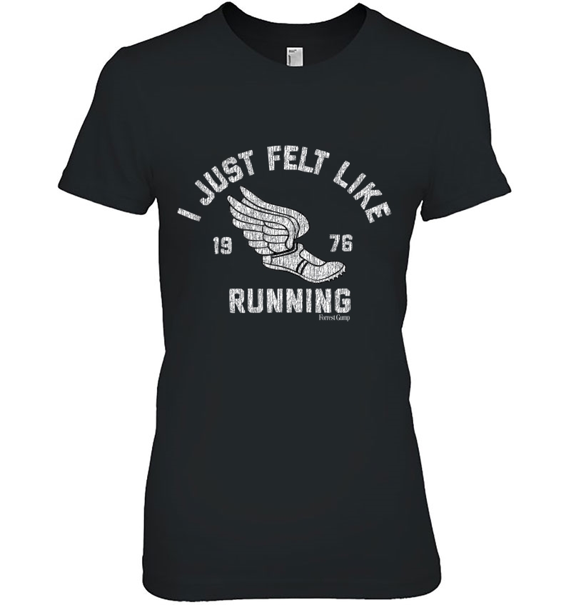 Forrest Gump I Just Felt Like Running 1976 Logo Tank Top Ladies Tee