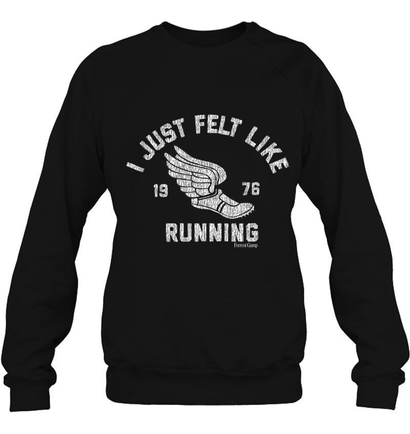 Forrest Gump I Just Felt Like Running 1976 Logo Tank Top Sweatshirt