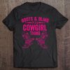 Funny Cowgirl Boots Bling Women Gift Cute Love Country Life Tee