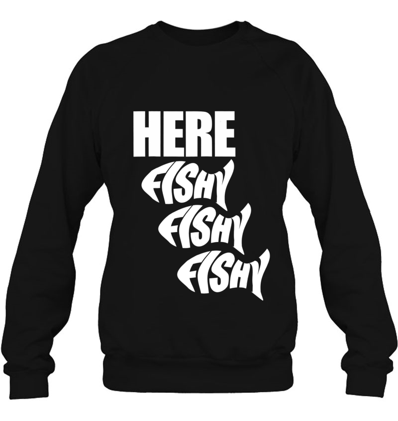 Funny Fishing Here Fishy Fishy Fishy Tee Mugs