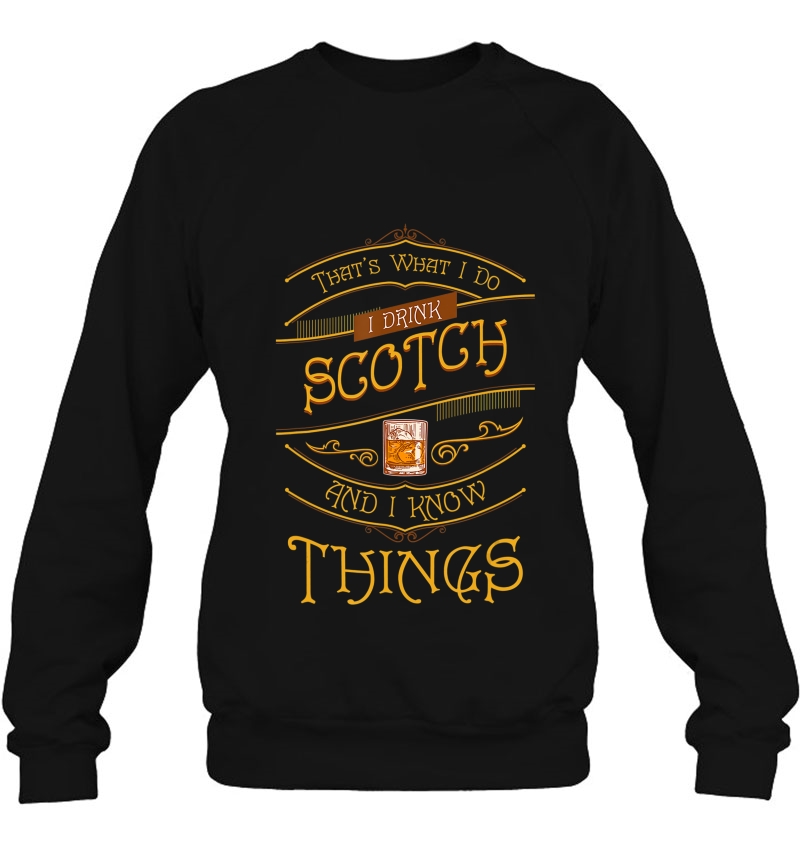 Funny I Drink Scotch Whiskey I Know Things Gift Tee Mugs