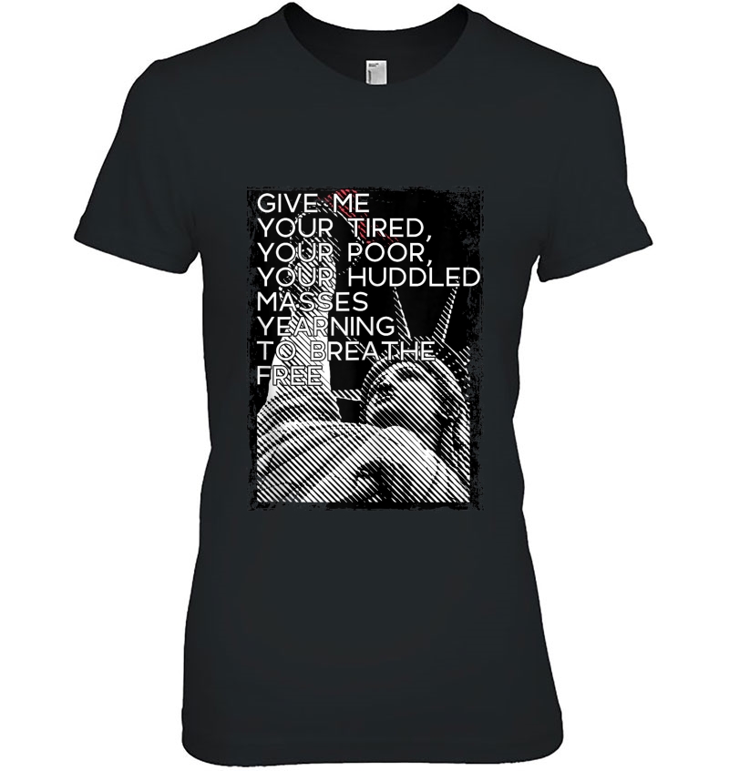 Give Me Your Tired Poor Huddled Masses Resist 45 Meme Tank Top Hoodie