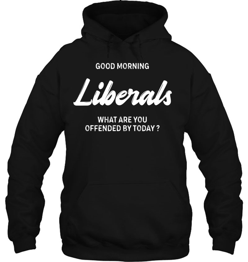 Good Morning Liberals What Are You Offended By Today Hoodie