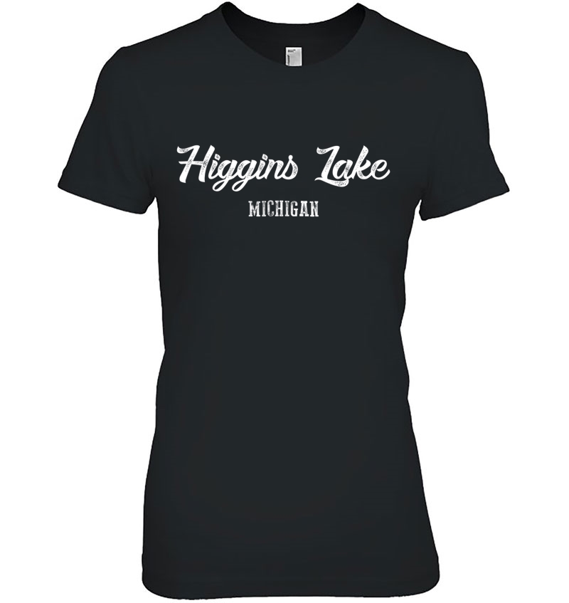 Higgins Lake Shirt - Detroit Michigan Landmark Gift Hoodie