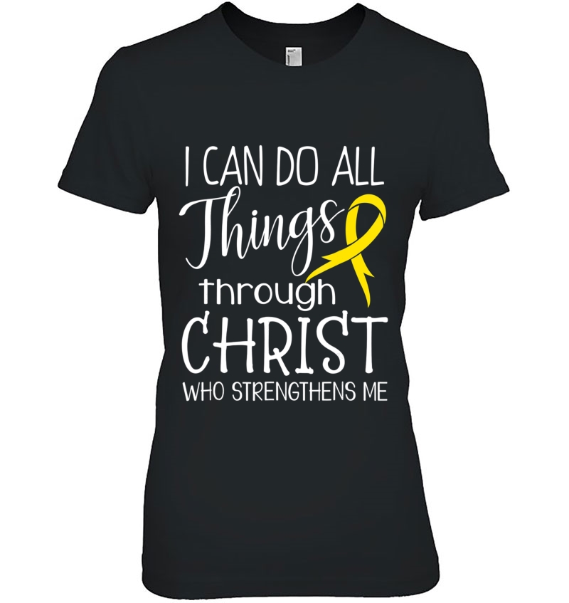 I Can Do All Things Childhood Cancer Awareness Hoodie