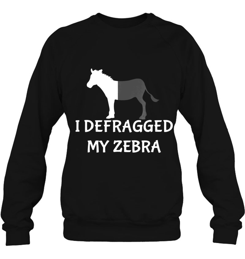 I Defragged My Zebra Computer Nerd Programmer Tee Mugs