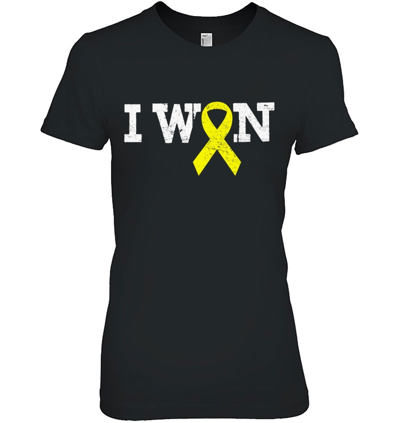 I Won Gold Ribbon Kid Support Childhood Cancer Awareness Hoodie