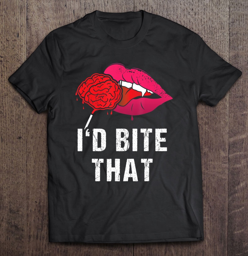 I'd Bite That Sexy Vampire Lips Halloween Shirt Shirt