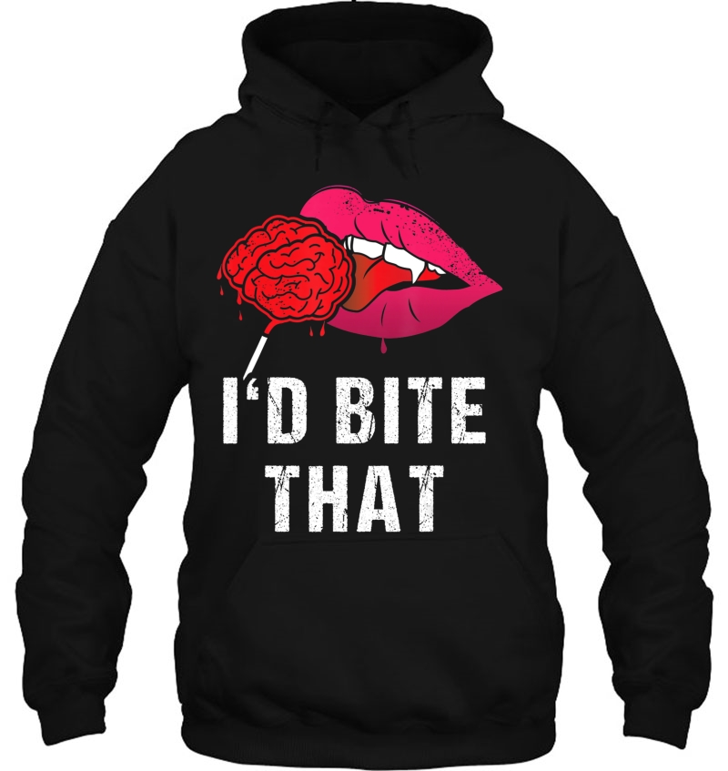 I'd Bite That Sexy Vampire Lips Halloween Shirt Mugs