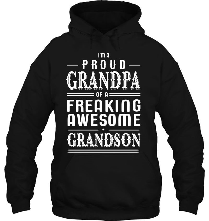 I'm A Proud Grandpa Of A Freaking Awesome Grandson Mugs