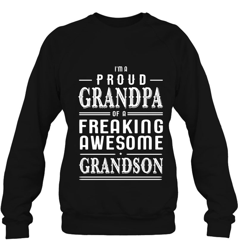 I'm A Proud Grandpa Of A Freaking Awesome Grandson Mugs