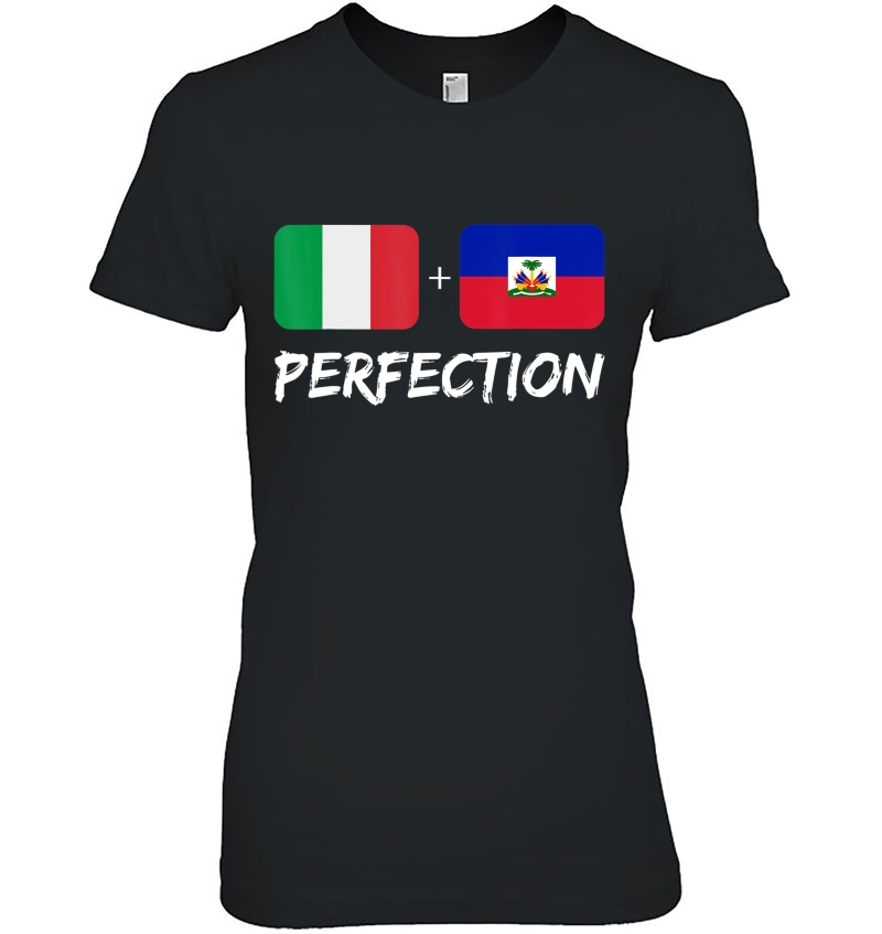 Italian Plus Haitian Perfection Heritage Flag Gift Hoodie