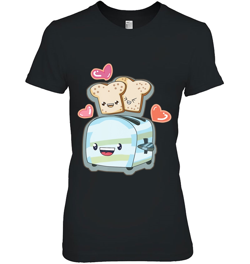 Kawaii Toaster Toast Bread Ladies Tee