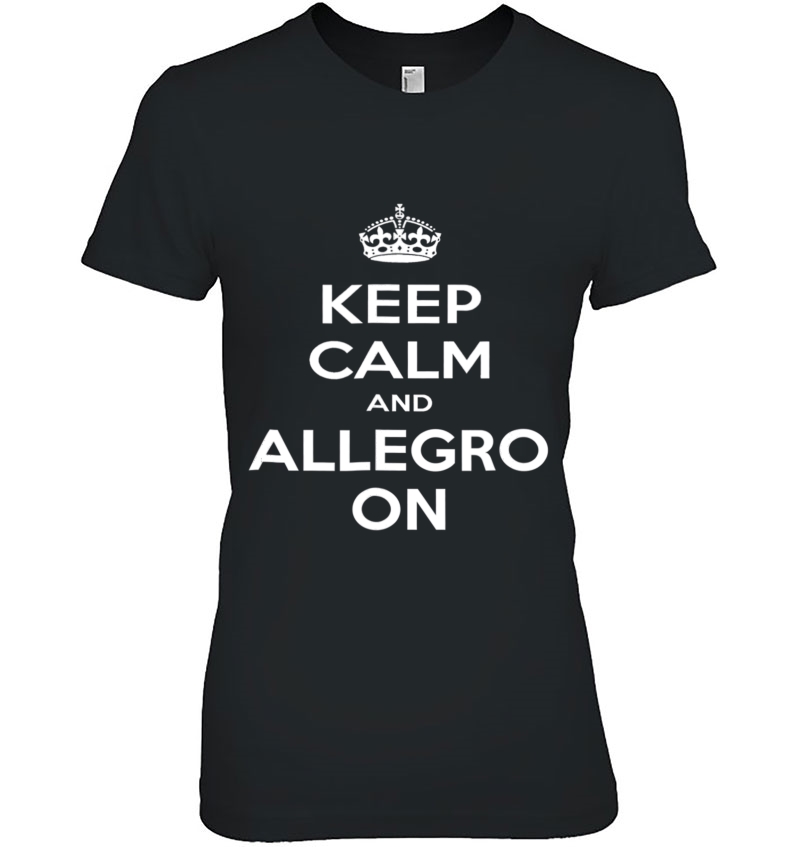 Keep Calm And Allegro On Music Major Theory Hoodie