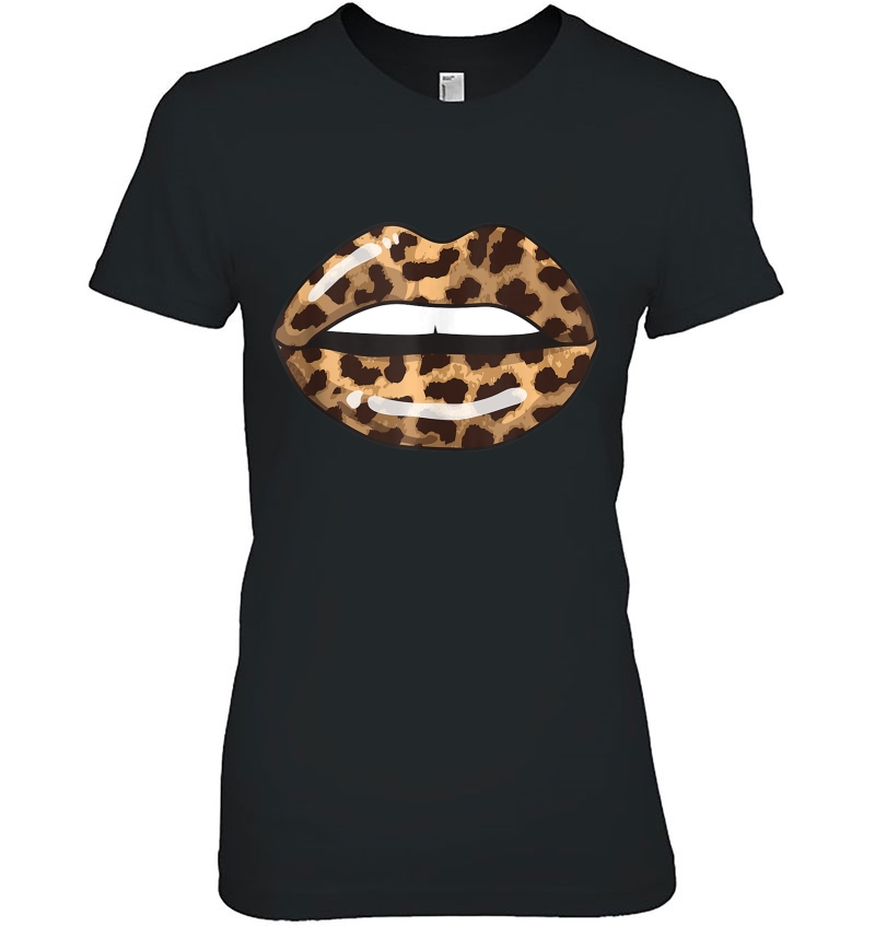 Leopard Lips Fashion Lip Art Design Print Gift Tank Top Hoodie