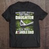 Mens Behind Smartass Softball Daughter Is An Asshole Dad Tee