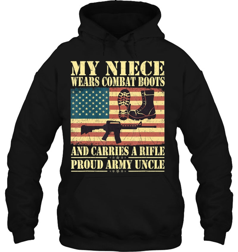 My Niece Wears Combat Boots Proud Army Uncle Military Family Mugs