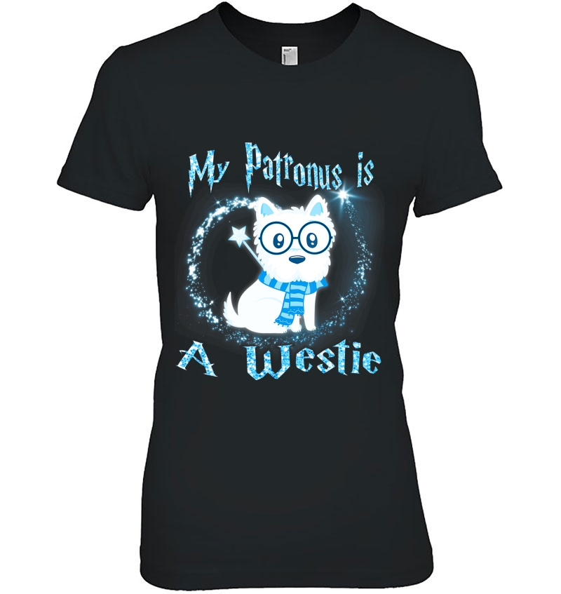 My Patronus Is A Westie Dog Lovers Ladies Tee