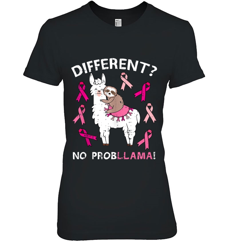 No Probllama Sloth Riding Llama Cute Breast Cancer Gifts Tank Top Hoodie