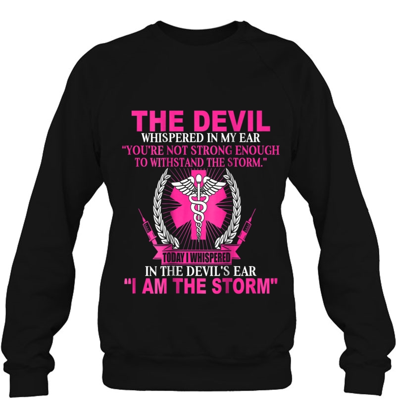 Nurse Devil Whispered In My Ear I'm The Storm Short Sleeve Mugs