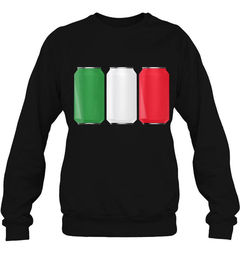 Patriotic Beer Cans Italy W Italian Flag Tee Shirt Mugs