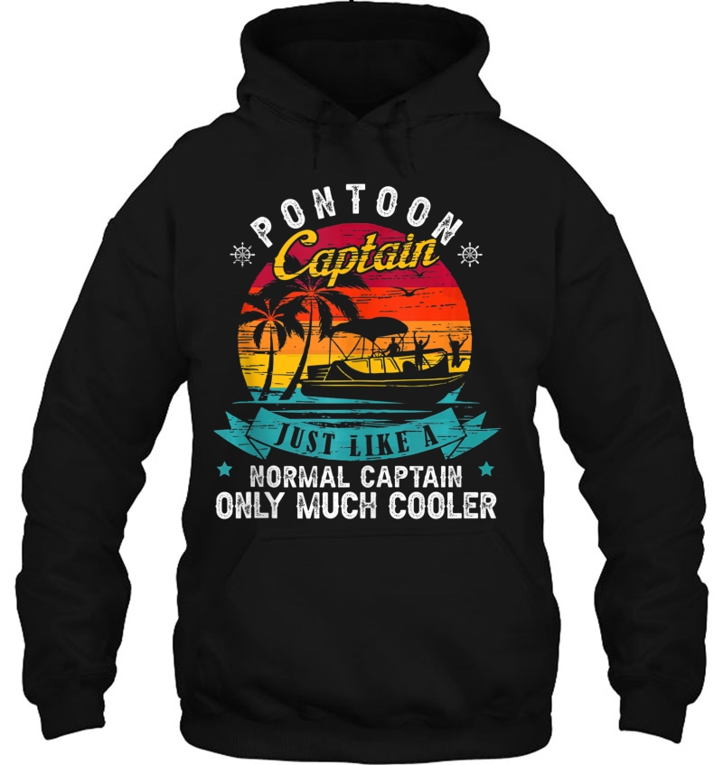 Pontoon Captain Shirt Vintage Retro Pontoon Boat Silhouette Tank Top Mugs