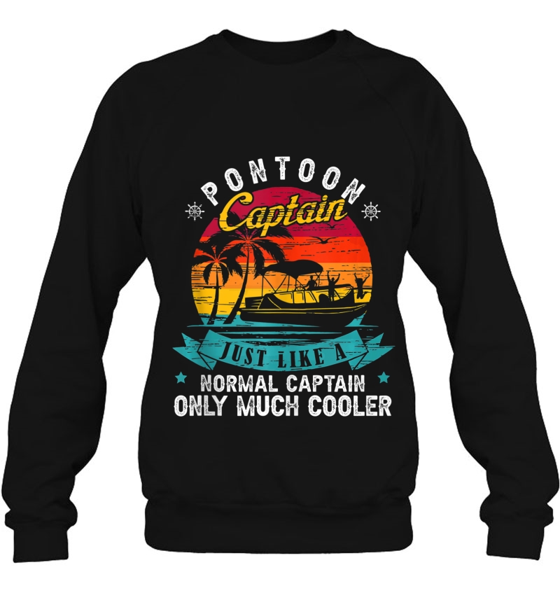 Pontoon Captain Shirt Vintage Retro Pontoon Boat Silhouette Tank Top Mugs