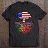 Portuguese Roots American Grown Tree Flag Usa Portugal Tee