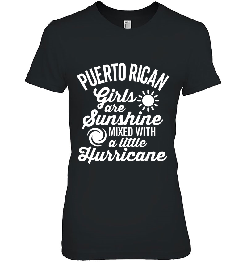 Puerto Rican Girls Are Sunshine And A Hurricane Dark Hoodie